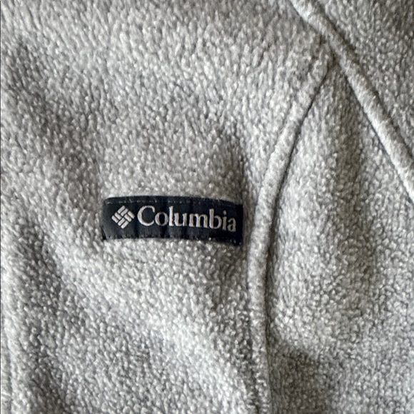 Columbia Light Gray Fleece Jacket - Picture 3 of 4